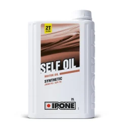 IPONE – Huile Moto Self Oil – Lubrifiant Semi Synthétique - Pour tous les engins 2 temps de Jardinage - senteur Fraise - Lubrification Optimale - Protection Moteur - Bidon 2 Litres