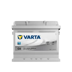Varta Silver Dynamic C6 Batterie Voitures, 12 V 52Ah 520 Amps (En)