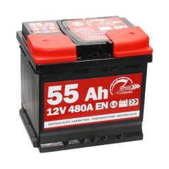 SMC 7903430 L155 Speed - Batterie de voiture d’origine, 12 V 55 Ah 480 A, avec pôle positif à droite