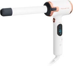 Rowenta Air Care Ultimate Experience Fer à boucler Diamètre 25 mm Forme en L pour un confort total 8 réglages de température de 130 °C à 200 °C Fonction Blanc ionique CF4310F0