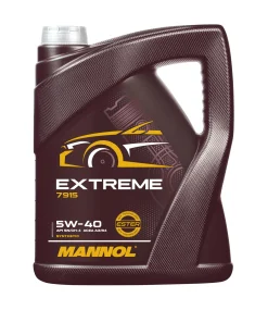 Mannol - 7915 Extreme Huile Moteur synthétique - 5W40 - ACEA A3/B4 - API SN/CH-4 - 5 l, Jaune/brun